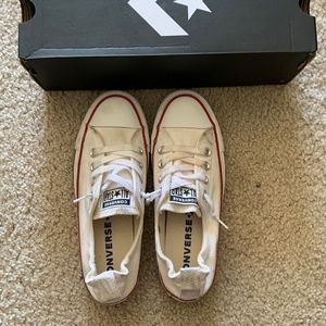 Barely worn slip on converse